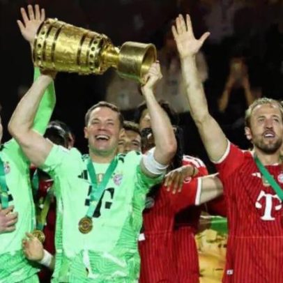 Kane faz hat-trick e Bayern vence Stuttgart, conquista a Copa da Alemanha