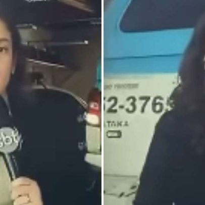 Repórter do SBT é atropelada por viatura da PM durante entrada ao vivo