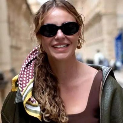 Paolla Oliveira viaja para Itália com mala em tons terrosos