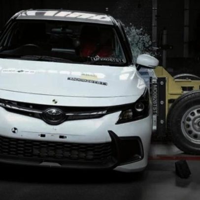 Toyota recebe nota zero em teste de segurança de veículo
