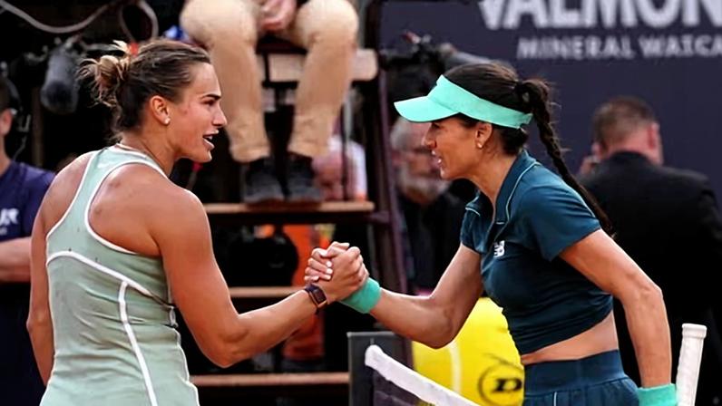 Sabalenka é surpreendida pela virada de Cîrstea no Italian Open