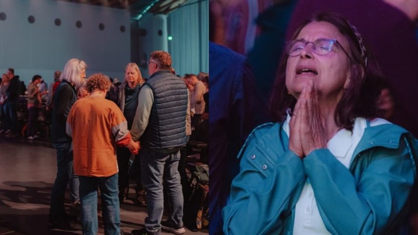 Os participantes intercederam pelos irmãos perseguidos no evento. (Foto: Portas Abertas Alemanha).