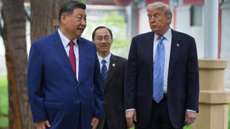 Trump questiona Xi se leva outros presidentes a jardim secreto