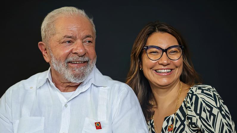Lula e a primeira-dama, Janja da Silva. (Foto: Ricardo Stuckert/PR)