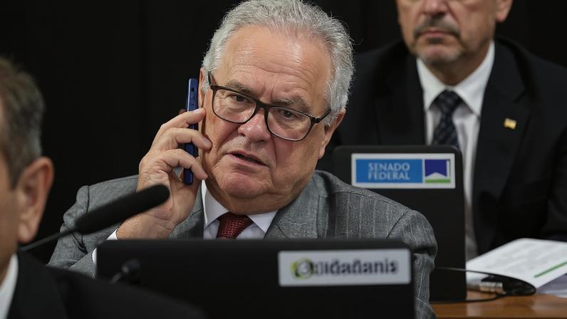 Senador Renan Calheiros (MDB-AL) — Foto: Pedro França/Agência Senado
