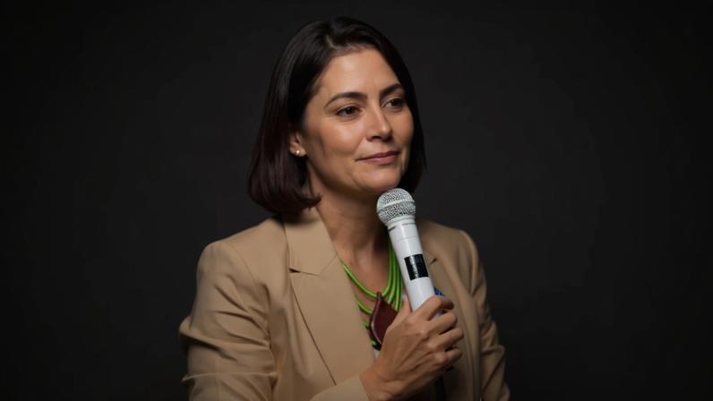 A ex-primeira-dama Michelle Bolsonaro