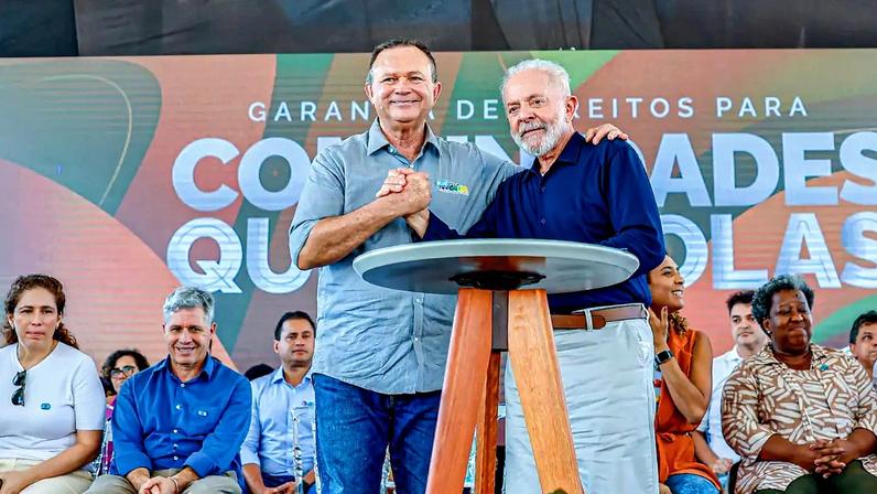 O governador do Maranhão, Carlos Brandão, e o presidente Lula