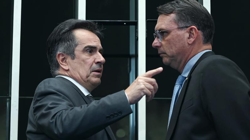 Senador Ciro Nogueira ameaça não apoiar Flávio Bolsonaro caso ele vire "um candidato de extrema-direita". (Foto: Andressa Anholete/Agência Senado)