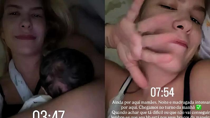 Lore Improta encoraja mães de primeira viagem após primeira noite em claro em casa com o caçula Levi: 'Nesse início é assim mesmo, mamães'