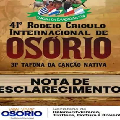 Rodeio Crioulo de Osório é reagendado para julho; Tafona mantém calendário