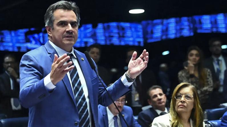 O senador Ciro Nogueira no plenário do Senado (Andressa Anholete/Agência Senado)