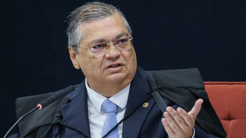 Brasília (DF) 25/03/2025 - Ministro Flávio Dino - O Supremo Tribunal Federal (STF) começa a julgar, o ex-presidente Jair Bolsonaro e mais sete denunciados pela trama golpista vão se tornar réus na ação. O caso será julgado pela Primeira Turma da Corte, colegiado formado por cinco dos 11 ministros que compõem o tribunal. Foto: Antonio Augusto/STF