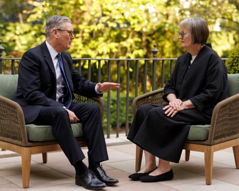 Keir Starmer and Harriet Harman at Downing Street, 9 May 2026.