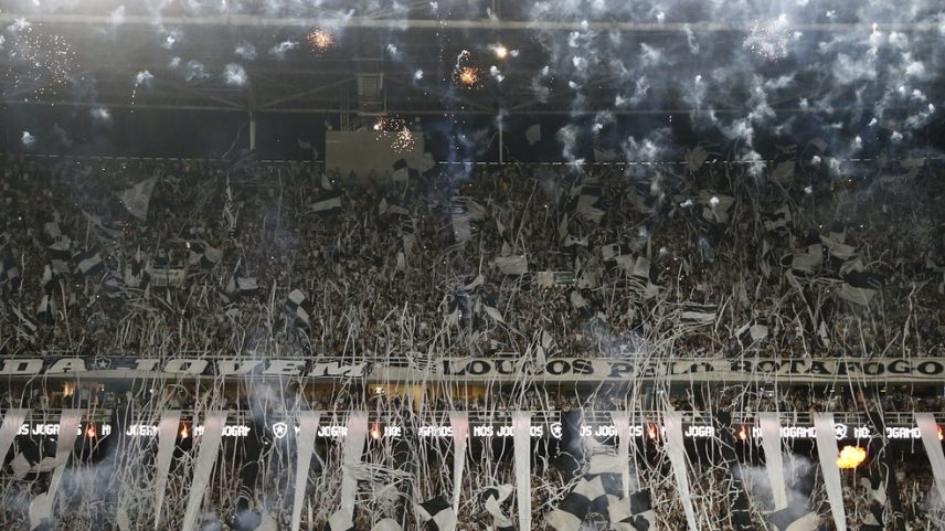 Festa da torcida do Botafogo — Foto: Vítor Silva/Botafogo
