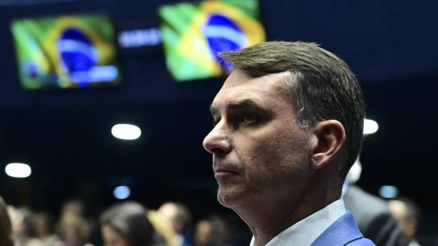 O senador Flávio Bolsonaro (Geraldo Magela/Agência Senado)