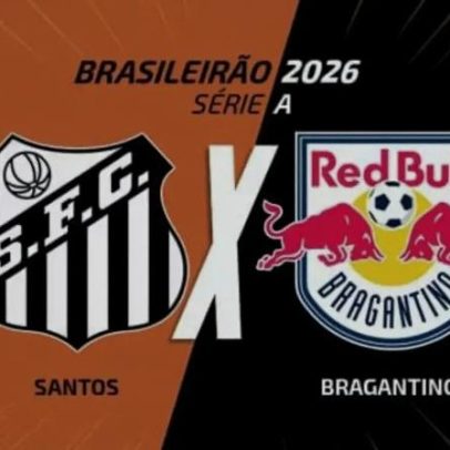 Santos x Bragantino ao vivo às 17h pela Voz do Esporte
