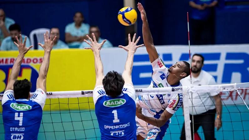 Cruzeiro e Campinas se enfrentam na Superliga Masculina 2025/26 (Foto: Agência i7/Sada Cruzeiro)