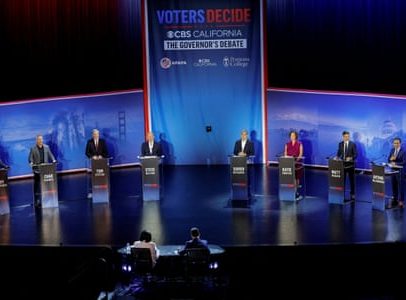 Candidatos ao governo da Califórnia debatem enquanto começa votação antecipada