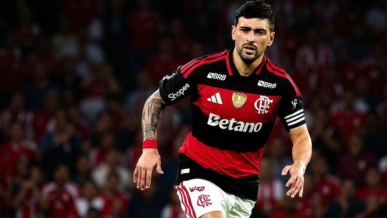 Arrascaeta durante jogo do Flamengo (Foto: Gilvan de Souza/Flamengo)