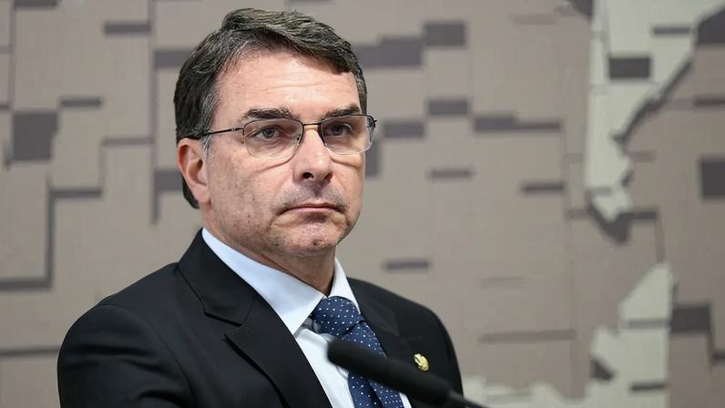 O senador e pré-candidato à Presidência pelo PL, Flávio Bolsonaro. Foto: Andressa Anholete/Agência Senado