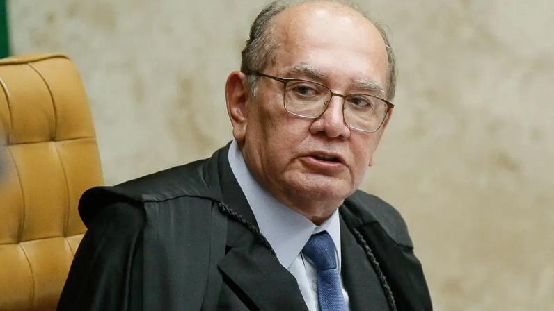 O ministro Gilmar Mendes, durante sessão do STF