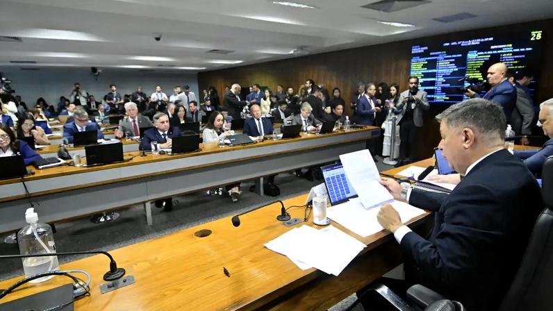 Sessão da CPMI do INSS (Geraldo Magela/Agência Senado)