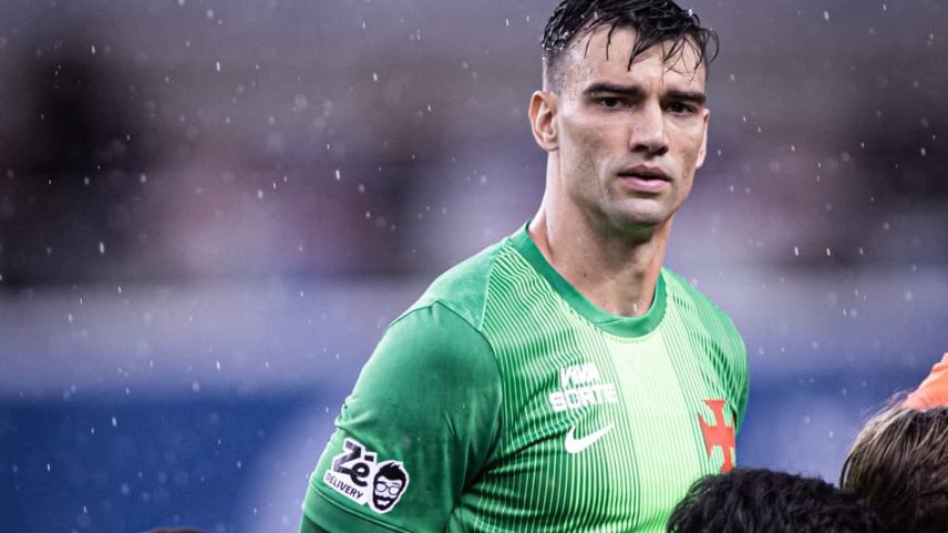 Léo Jardim na partida entre Vasco e Remo (Foto: Matheus Lima/Vasco)
