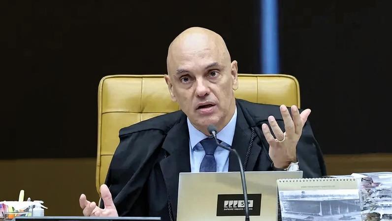 O ministro Alexandre de Moraes, durante sessão do STF (Luiz Silveira/STF)