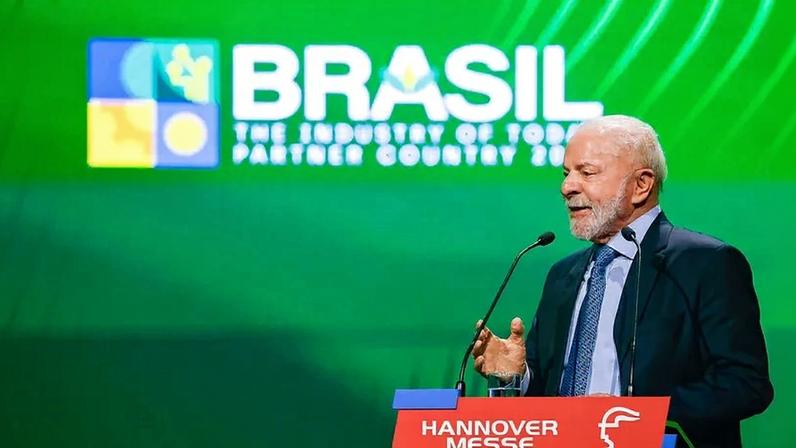 Presidente da República, Luiz Inácio Lula da Silva, durante cerimônia de Abertura da Feira Industrial de Hanôver. Foto: Ricardo Stuckert / PR