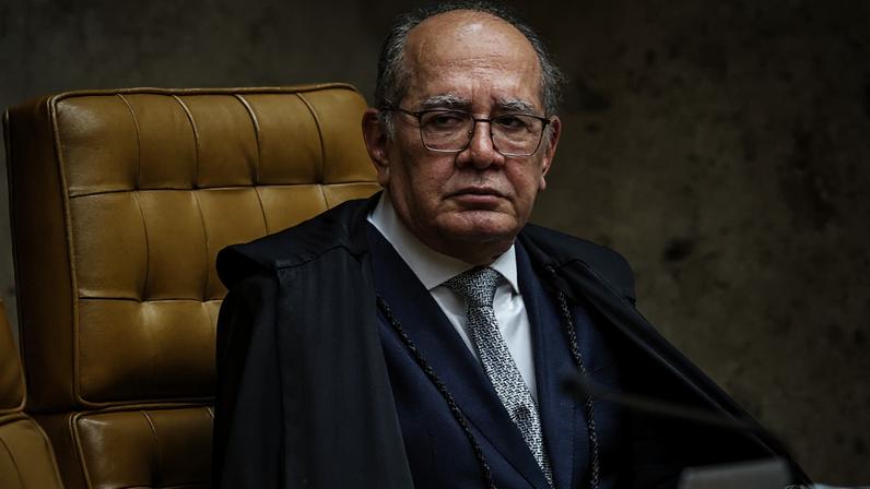 O ministro Gilmar Mendes, durante sessão do STF