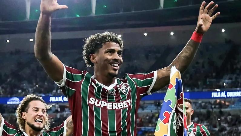 John Kennedy comemora gol pelo Fluminense na Libertadores (Foto: Marcelo Gonçalves/ Fluminense FC)