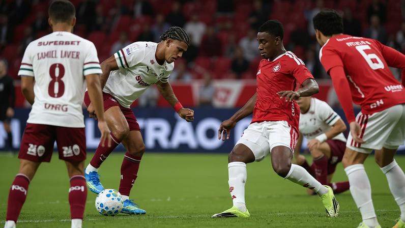John Kennedy em ação na derrota do Fluminense para o Inter (Foto: Marcelo Gonçalves/Fluminense)