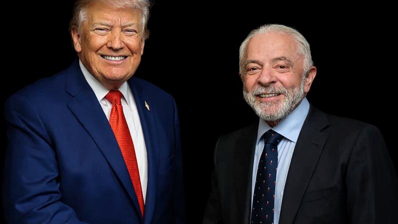 Lula visitou a galeria de ex-presidentes dos Estados Unidos na Casa Branca durante visita a Trump em 8 de maio (Ricardo Stuckert/PR/Divulgação)