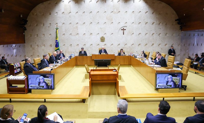 Plenário do STF durante sessão de julgamento
