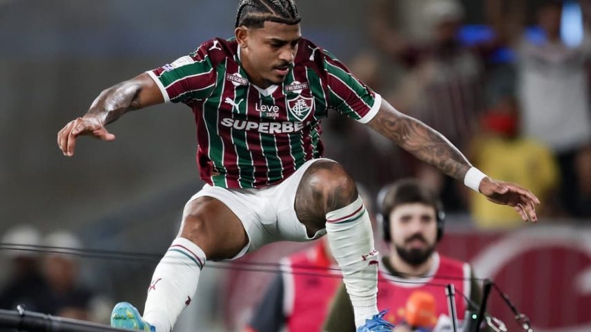 John Kennedy comemora gol do Fluminense contra o Vitória (Foto: Marcelo Gonçalves/ Fluminense FC)