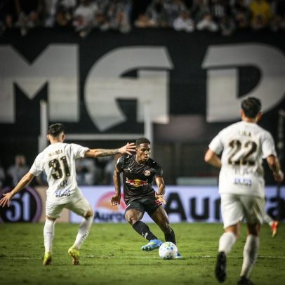 Bragantino é derrotado na Vila Belmiro com ataque apagado e passes errados