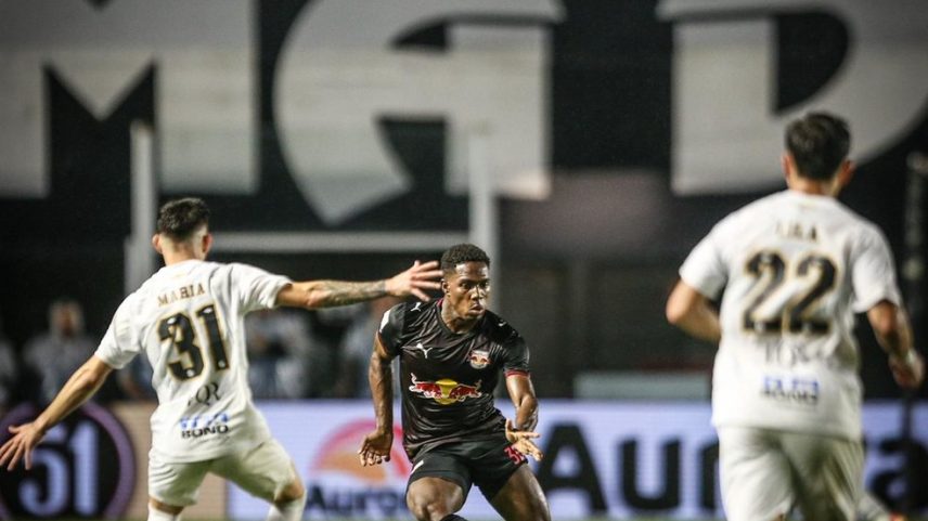 Santos e Bragantino pelo Brasileirão — Foto: Ari Ferreira/Red Bull Bragantino