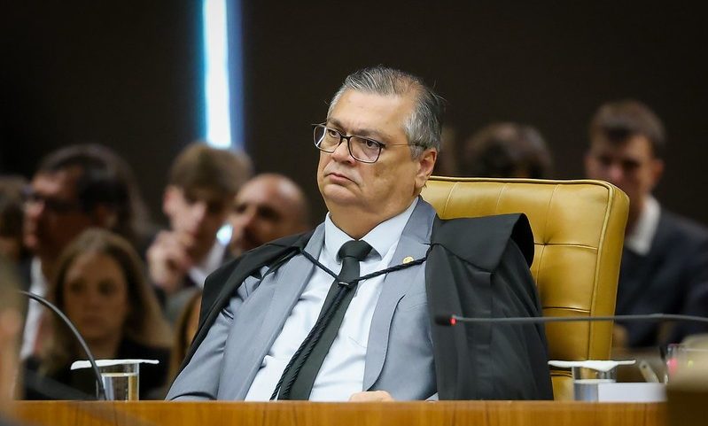 O ministro Flávio Dino, durante sessão do STF