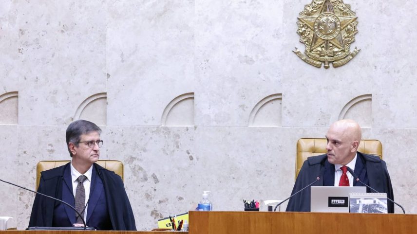 O procurador-geral da República, Paulo Gonet, e o ministro Alexandre de Moraes (Antonio Augusto/STF)