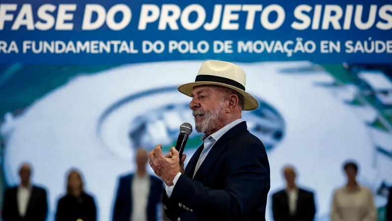 Presidente da República, Luiz Inácio Lula da Silva, durante anúncio das entregas das quatro novas linhas de luz do CNPEM. Foto: Ricardo Stuckert / PR