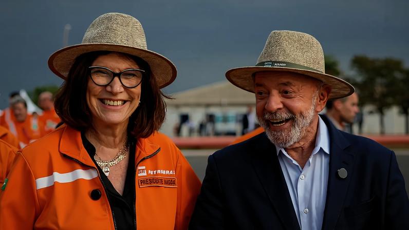 18 de maio de 2026 - Presidente da República, Luiz Inácio Lula da Silva, ao lado da presidente da Petrobras, Magda Chambriard, durante visita às instalações da Refinaria de Paulínia (Replan). Foto: Ricardo Stuckert / PR