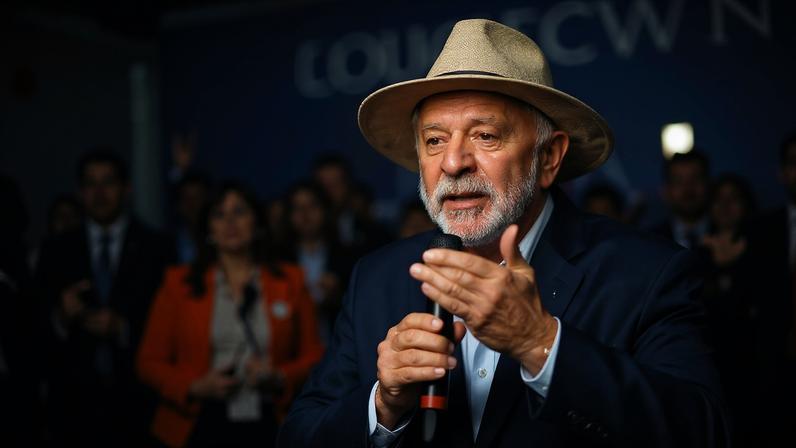 Presidente da República, Luiz Inácio Lula da Silva, durante anúncio de investimentos da Petrobras em São Paulo. Foto: Ricardo Stuckert / PR