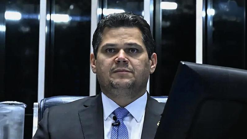 O presidente do Senado, Davi Alcolumbre