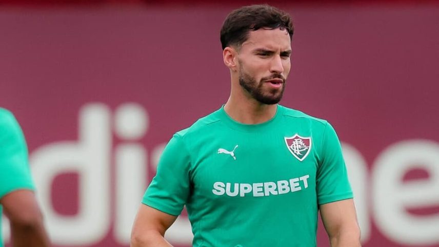 Martinelli em treino do Fluminense (Foto: Marcelo Gonçalves/ Fluminense FC)