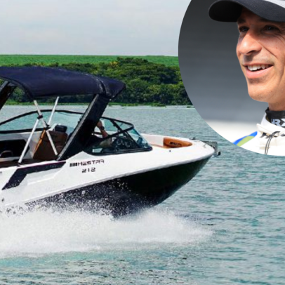 Lancha de Hélio Castroneves aposta em conforto, esportes aquáticos e 9 lugares