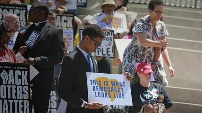 A protest outside the South Carolina statehouse earlier this month