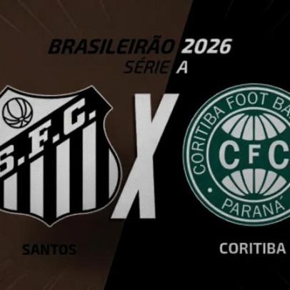 Santos x Coritiba: como assistir, escalações e arbitragem