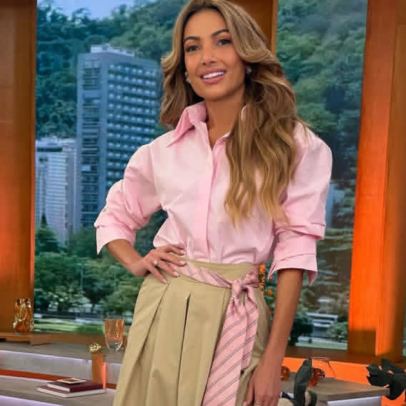 Patrícia Poeta inova uso de gravata no guarda-roupa feminino