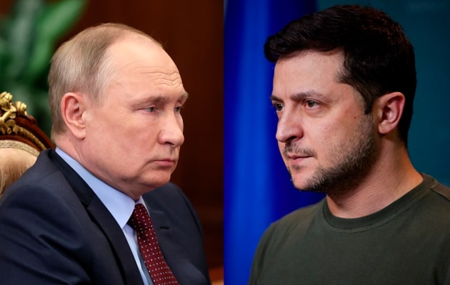 Vladimir Putin e Volodymyr Zelensky