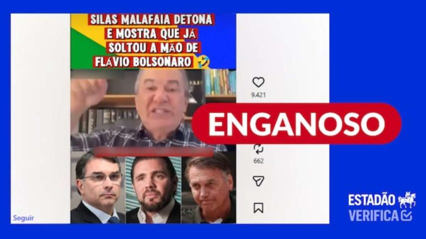 Silas Malafaia criticou o ator Wagner Moura, e não Flávio Bolsonaro